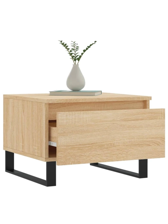 Konferenční stolky 2 ks dub sonoma 50x46x35 cm kompozitní dřevo