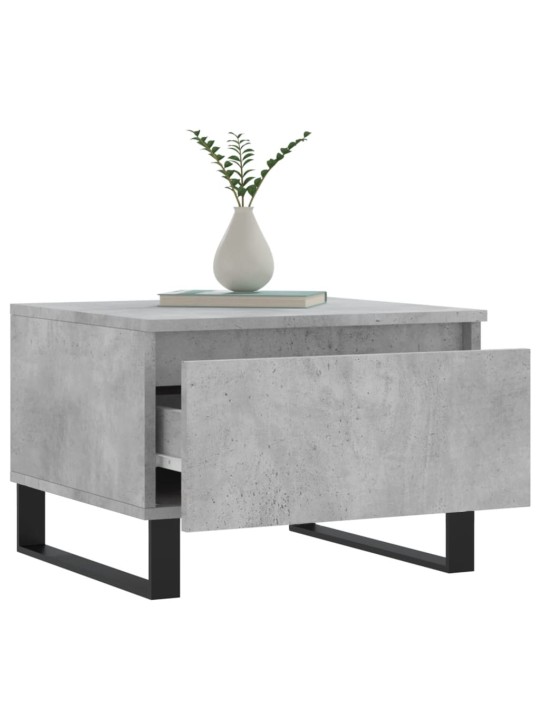 Konferenční stolky 2 ks betonově šedé 50 x 46 x 35 cm kompozit
