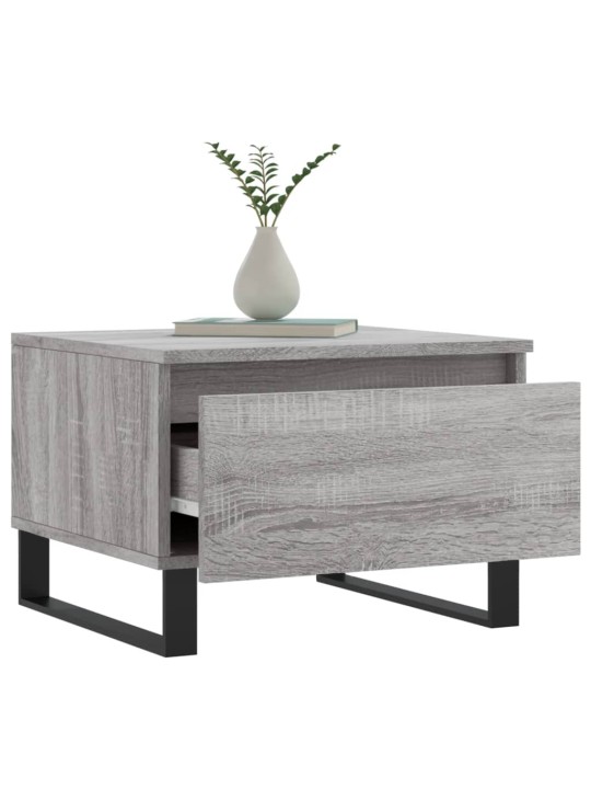 Konferenční stolky 2 ks šedé sonoma 50x46x35cm kompozitní dřevo
