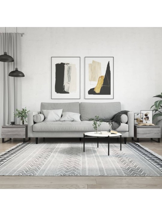Konferenční stolky 2 ks šedé sonoma 50x46x35cm kompozitní dřevo