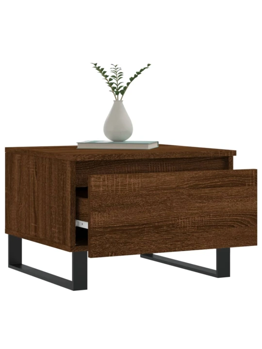 Konferenční stolky 2 ks hnědý dub 50x46x35 cm kompozitní dřevo