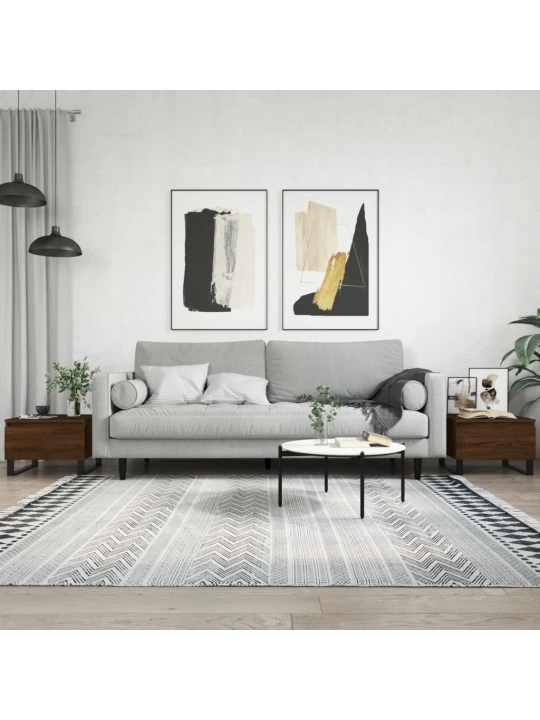 Konferenční stolky 2 ks hnědý dub 50x46x35 cm kompozitní dřevo