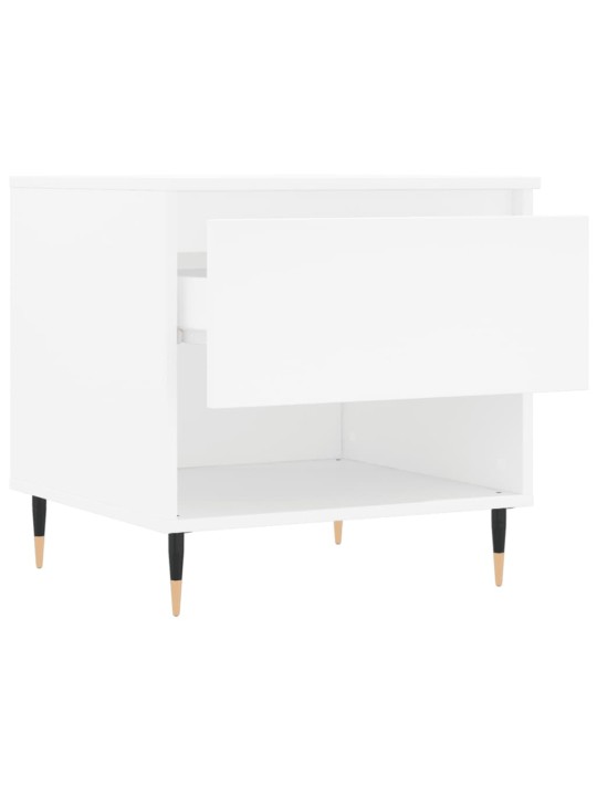 Konferenční stolky 2 ks bílé 50 x 46 x 50 cm kompozitní dřevo