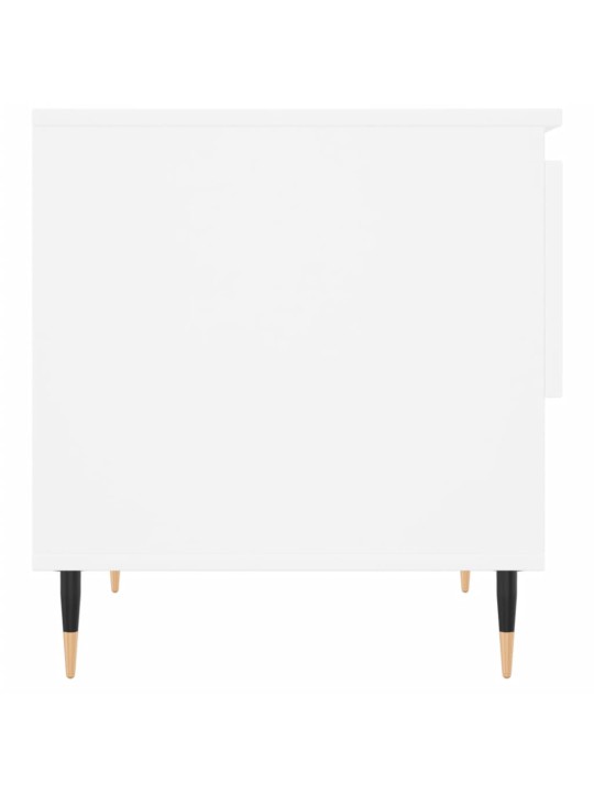 Konferenční stolky 2 ks bílé 50 x 46 x 50 cm kompozitní dřevo