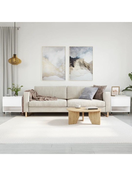 Konferenční stolky 2 ks bílé 50 x 46 x 50 cm kompozitní dřevo