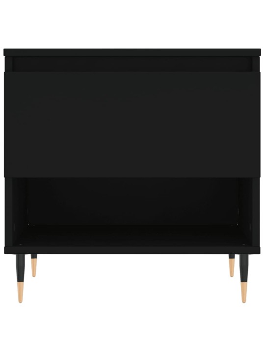 Konferenční stolek černý 50 x 46 x 50 cm kompozitní dřevo
