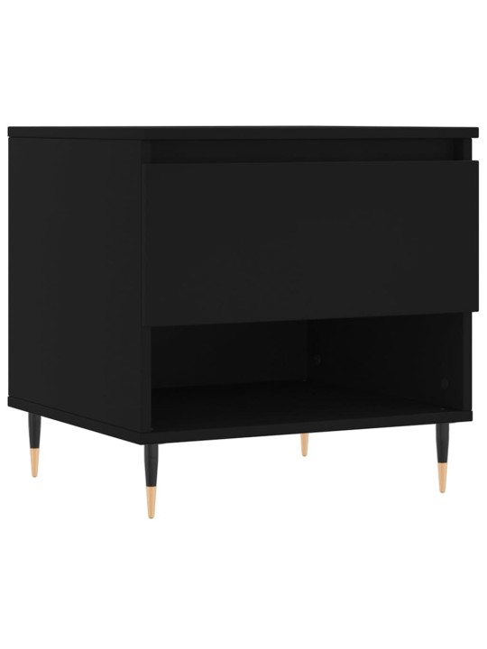 Konferenční stolky 2 ks černé 50 x 46 x 50 cm kompozitní dřevo
