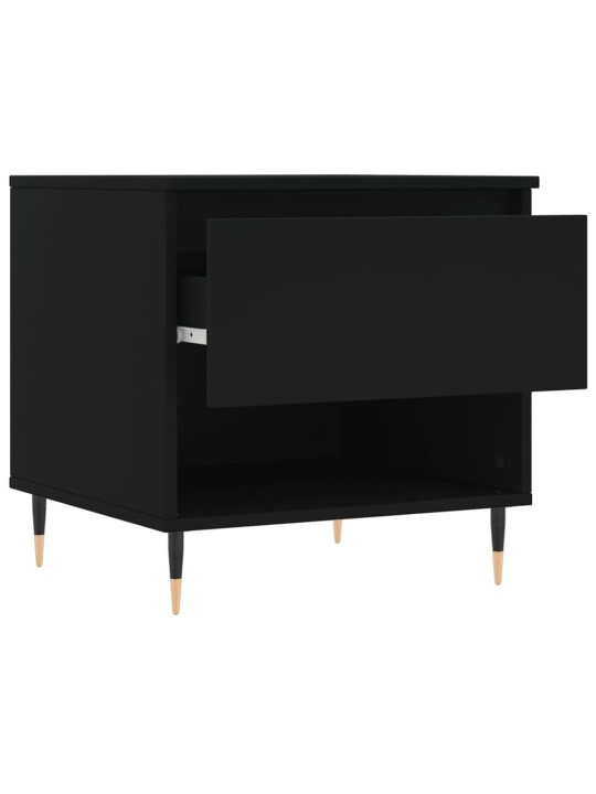 Konferenční stolky 2 ks černé 50 x 46 x 50 cm kompozitní dřevo
