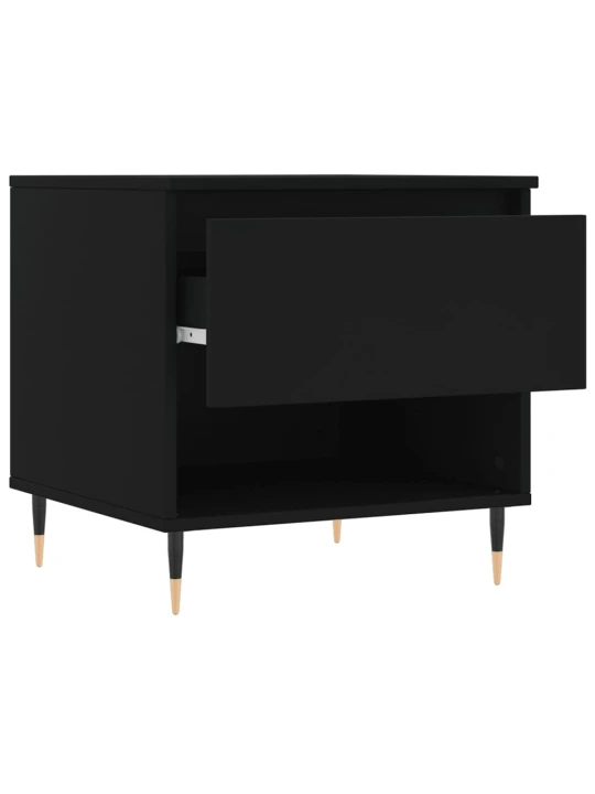 Konferenční stolky 2 ks černé 50 x 46 x 50 cm kompozitní dřevo