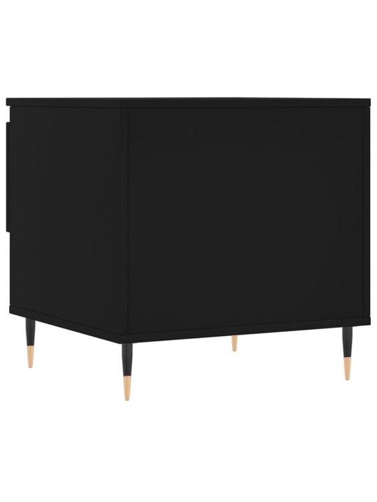 Konferenční stolky 2 ks černé 50 x 46 x 50 cm kompozitní dřevo
