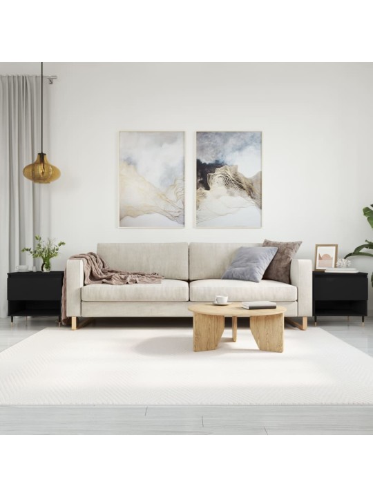 Konferenční stolky 2 ks černé 50 x 46 x 50 cm kompozitní dřevo
