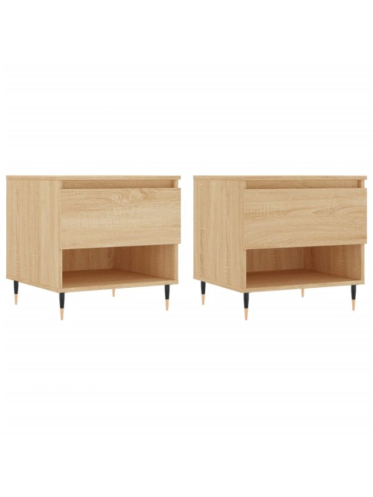 Konferenční stolky 2 ks dub sonoma 50x46x50 cm kompozitní dřevo