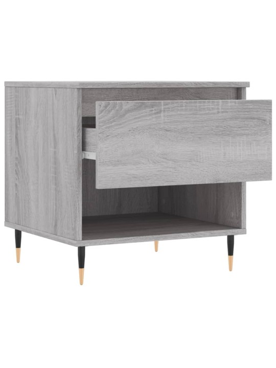 Konferenční stolky 2 ks šedé sonoma 50x46x50cm kompozitní dřevo
