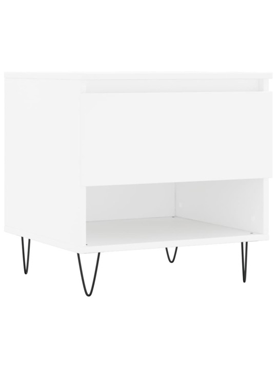 Konferenční stolky 2 ks bílé 50 x 46 x 50 cm kompozitní dřevo