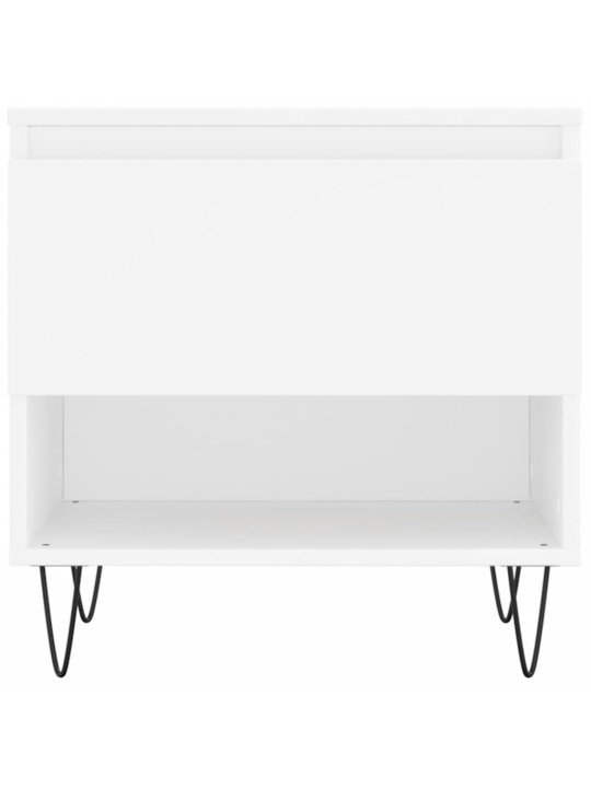 Konferenční stolky 2 ks bílé 50 x 46 x 50 cm kompozitní dřevo