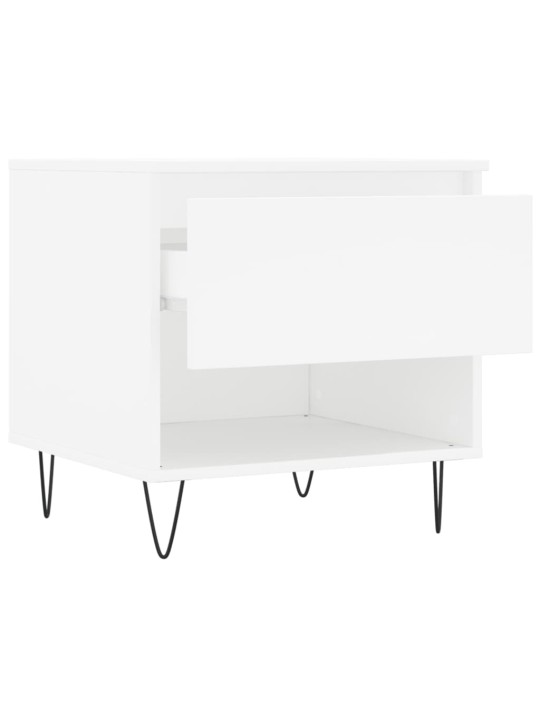 Konferenční stolky 2 ks bílé 50 x 46 x 50 cm kompozitní dřevo