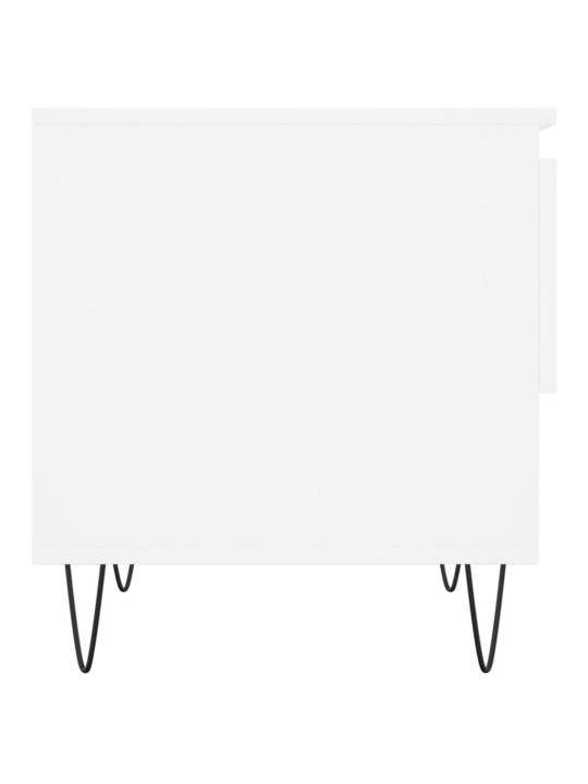 Konferenční stolky 2 ks bílé 50 x 46 x 50 cm kompozitní dřevo