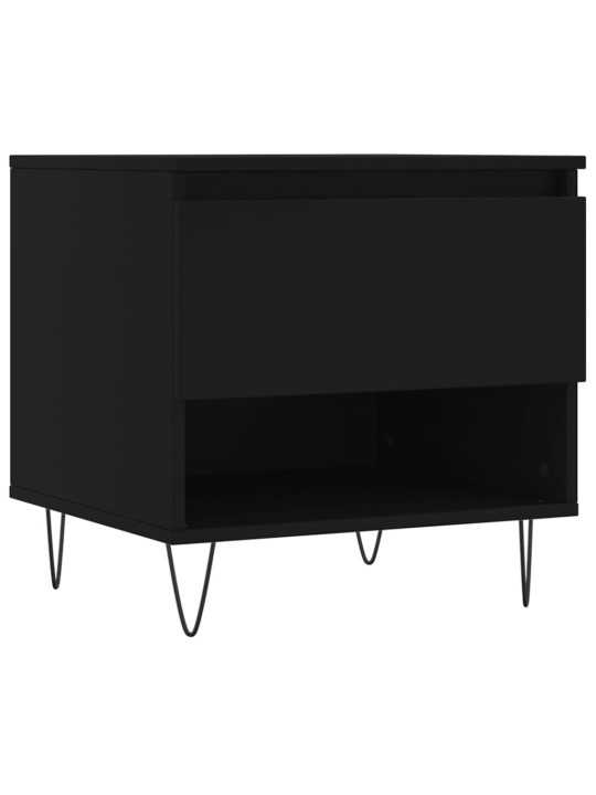 Konferenční stolky 2 ks černé 50 x 46 x 50 cm kompozitní dřevo