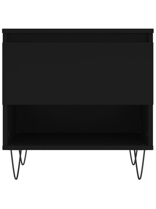 Konferenční stolky 2 ks černé 50 x 46 x 50 cm kompozitní dřevo
