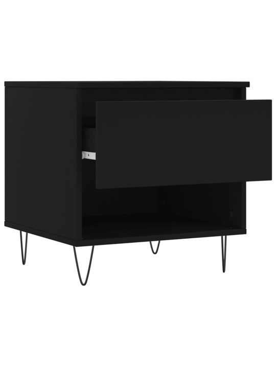 Konferenční stolky 2 ks černé 50 x 46 x 50 cm kompozitní dřevo