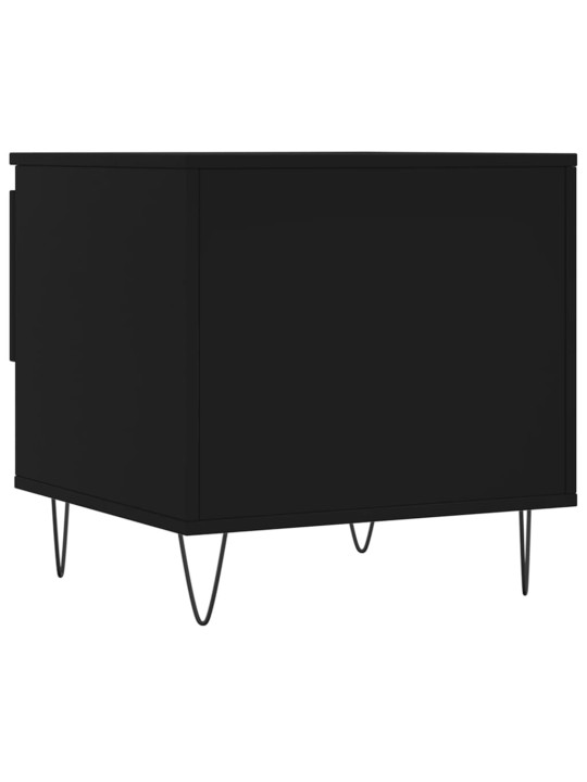 Konferenční stolky 2 ks černé 50 x 46 x 50 cm kompozitní dřevo