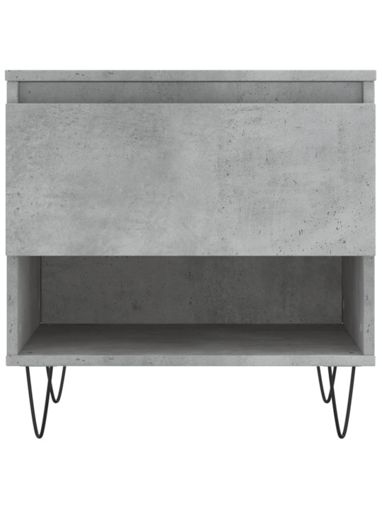 Konferenční stolky 2 ks betonově šedé 50 x 46 x 50 cm kompozit
