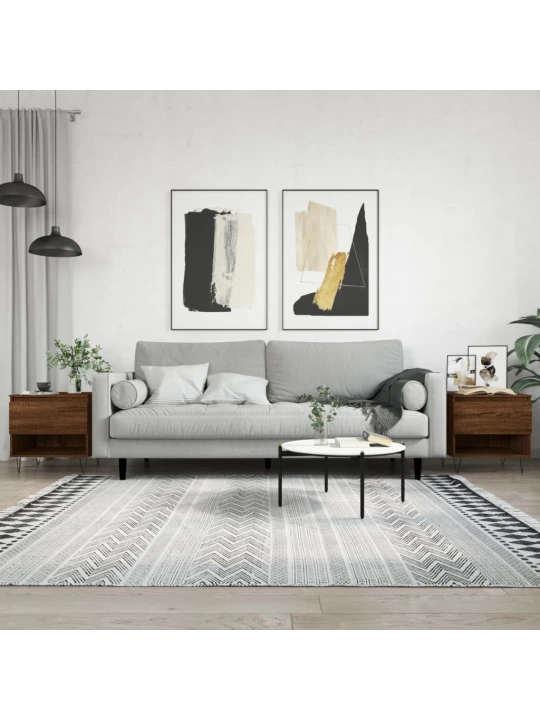 Konferenční stolky 2 ks hnědý dub 50x46x50 cm kompozitní dřevo