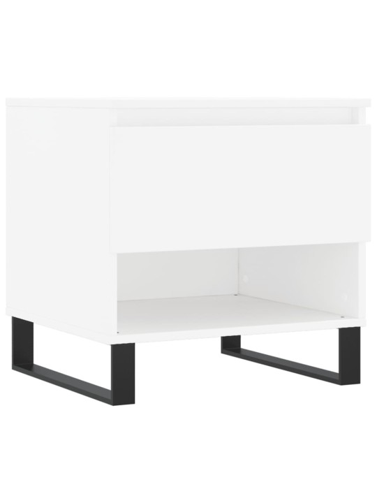 Konferenční stolky 2 ks bílé 50 x 46 x 50 cm kompozitní dřevo