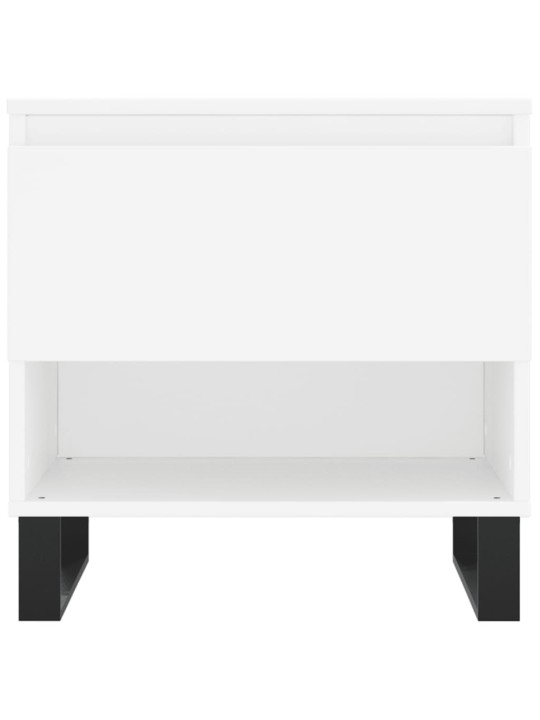 Konferenční stolky 2 ks bílé 50 x 46 x 50 cm kompozitní dřevo