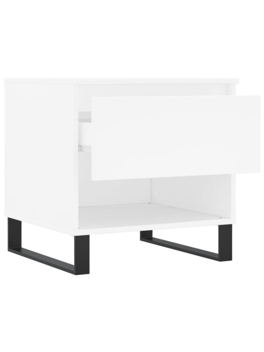 Konferenční stolky 2 ks bílé 50 x 46 x 50 cm kompozitní dřevo