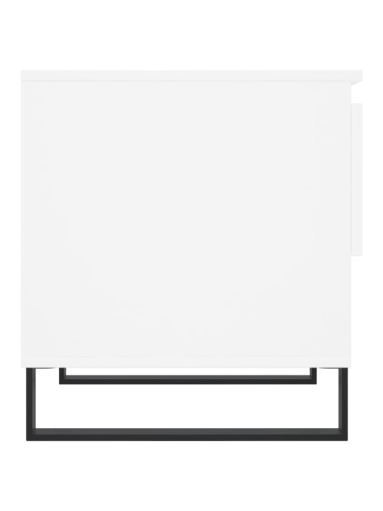 Konferenční stolky 2 ks bílé 50 x 46 x 50 cm kompozitní dřevo