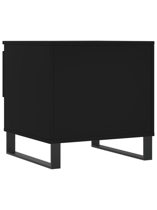 Konferenční stolek černý 50 x 46 x 50 cm kompozitní dřevo