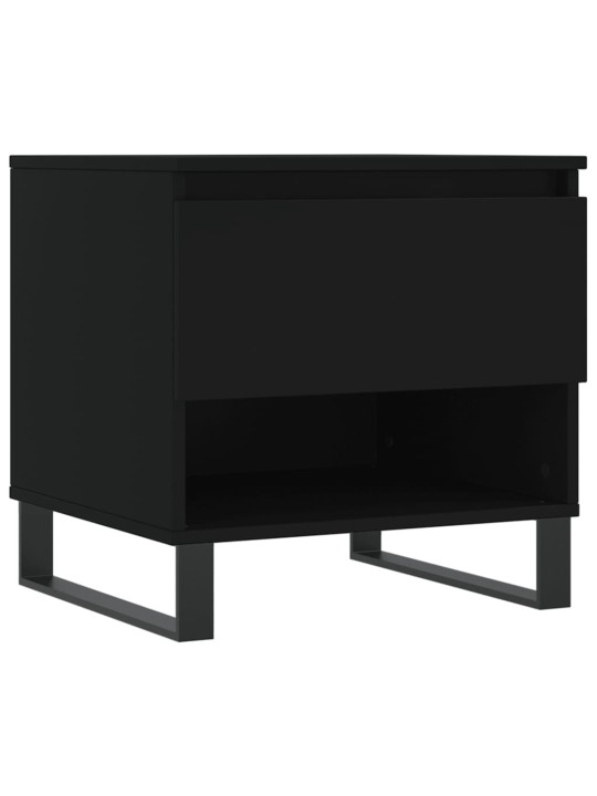 Konferenční stolky 2 ks černé 50 x 46 x 50 cm kompozitní dřevo