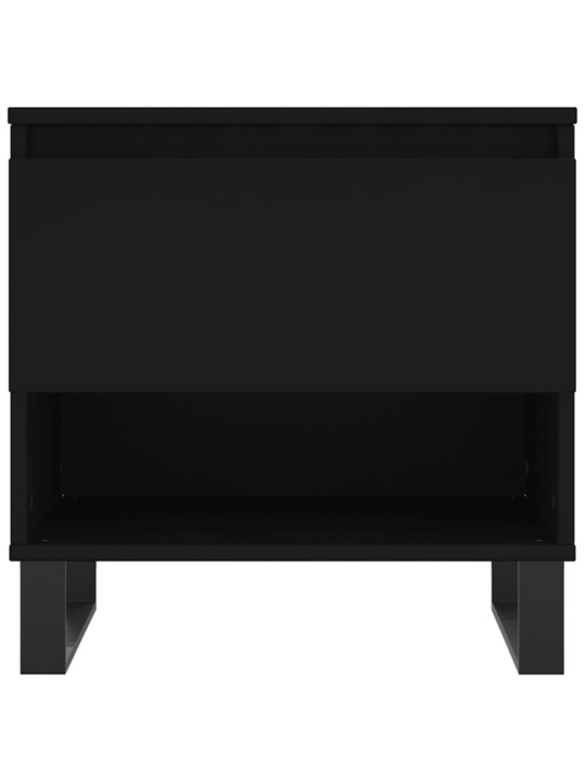 Konferenční stolky 2 ks černé 50 x 46 x 50 cm kompozitní dřevo