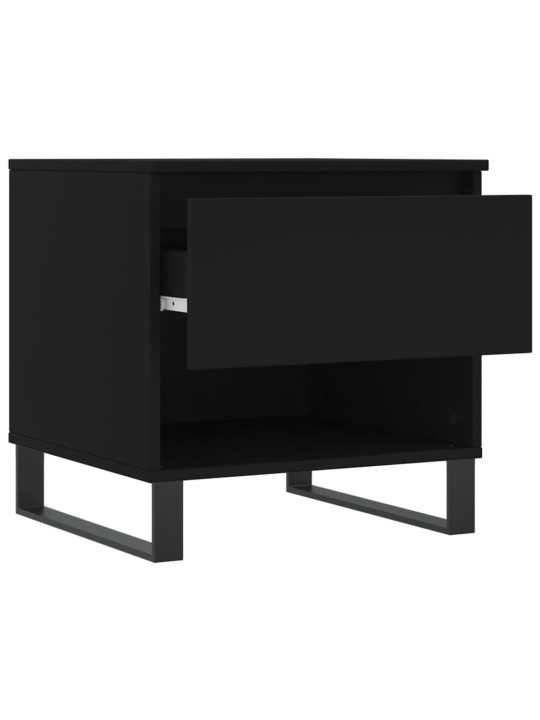 Konferenční stolky 2 ks černé 50 x 46 x 50 cm kompozitní dřevo