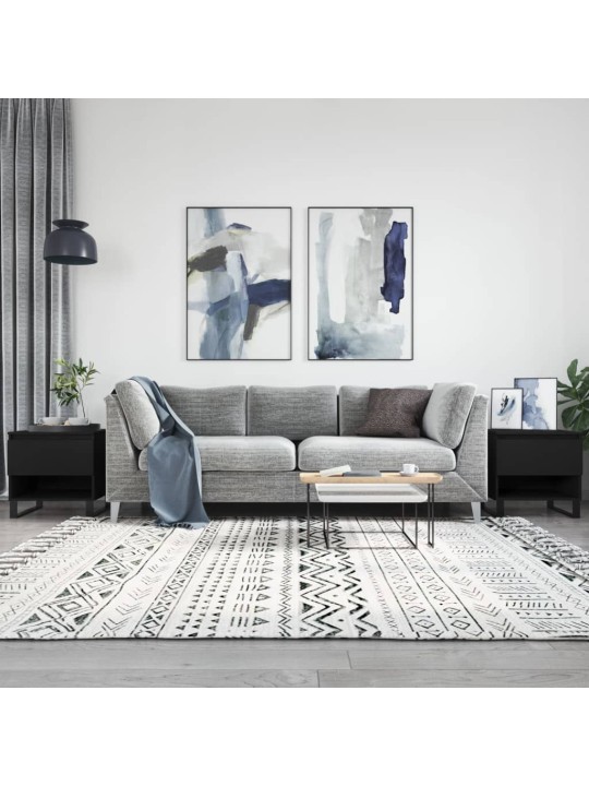 Konferenční stolky 2 ks černé 50 x 46 x 50 cm kompozitní dřevo
