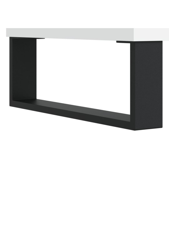 Konferenční stolky 2 ks lesklé bílé 50x46x50cm kompozitní dřevo