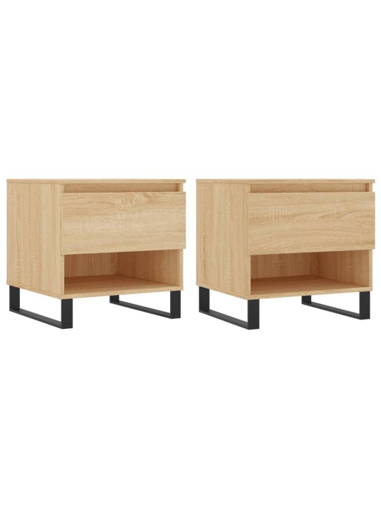 Konferenční stolky 2 ks dub sonoma 50x46x50 cm kompozitní dřevo