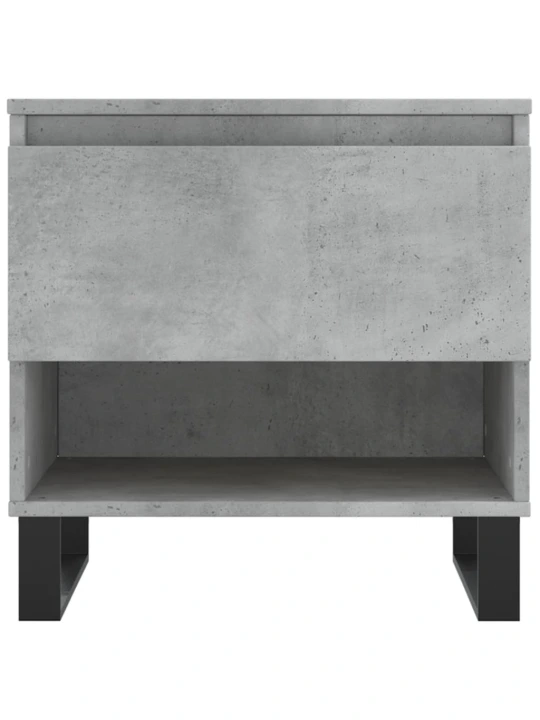Konferenční stolky 2 ks betonově šedé 50 x 46 x 50 cm kompozit
