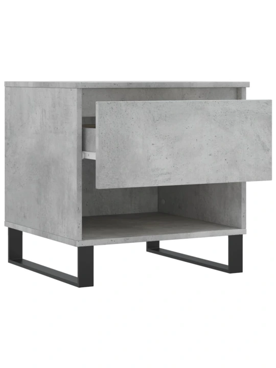 Konferenční stolky 2 ks betonově šedé 50 x 46 x 50 cm kompozit