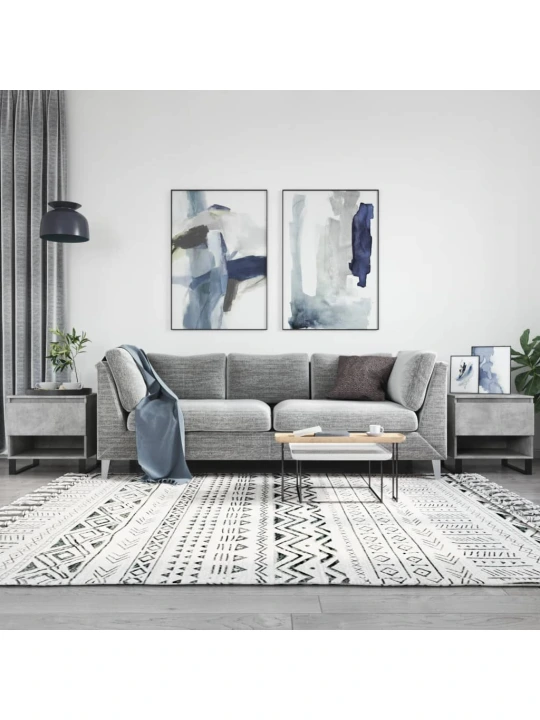 Konferenční stolky 2 ks betonově šedé 50 x 46 x 50 cm kompozit