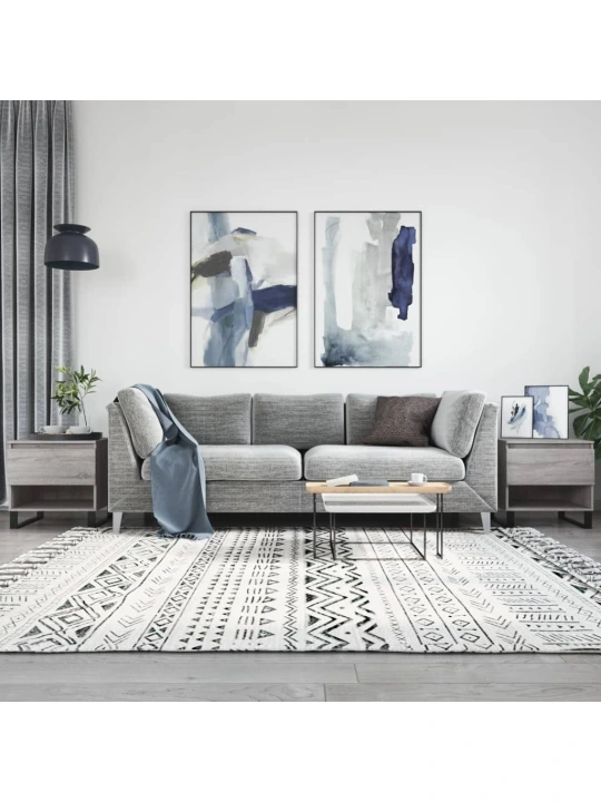 Konferenční stolky 2 ks šedé sonoma 50x46x50cm kompozitní dřevo
