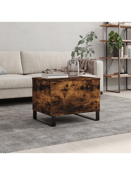 Konferenční stolek kouřový dub 60x44,5x45 cm kompozitní dřevo