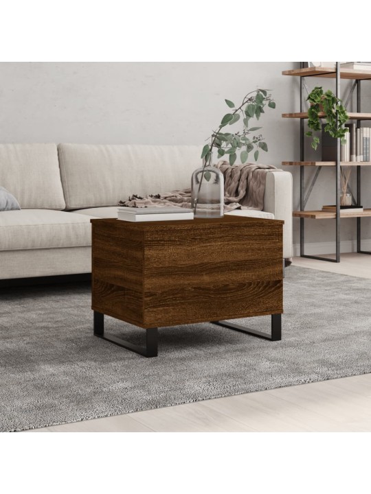 Konferenční stolek hnědý dub 60x44,5x45 cm kompozitní dřevo