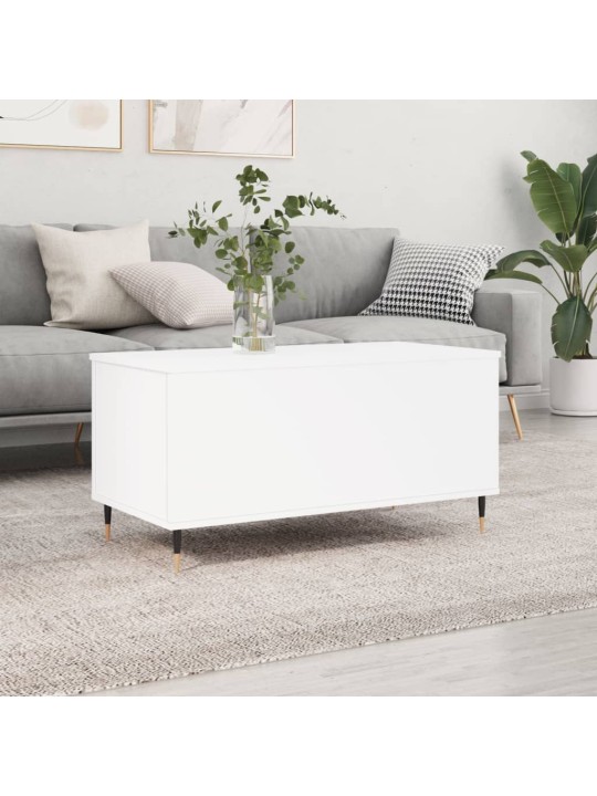 Konferenční stolek bílý 90 x 44,5 x 45 cm kompozitní dřevo