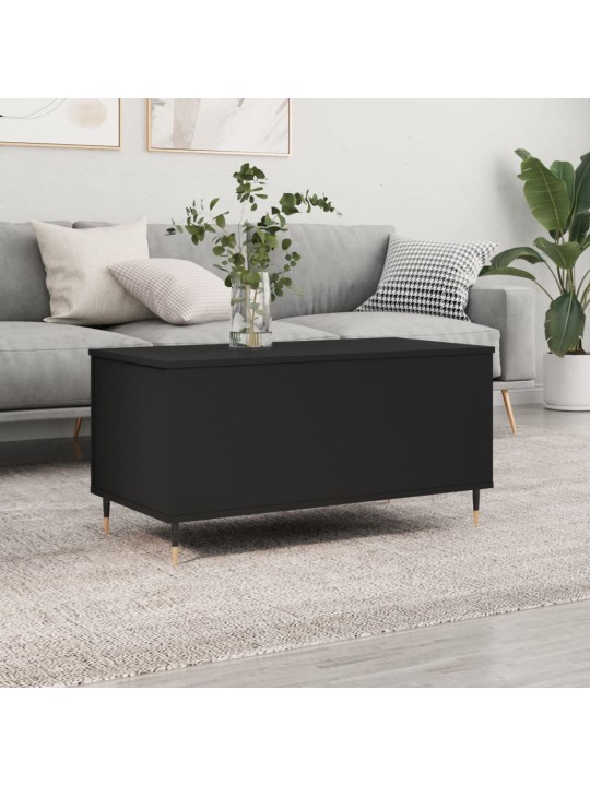 Konferenční stolek černý 90 x 44,5 x 45 cm kompozitní dřevo