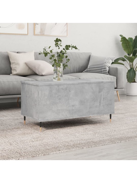Konferenční stolek betonově šedý 90x44,5x45 cm kompozitní dřevo