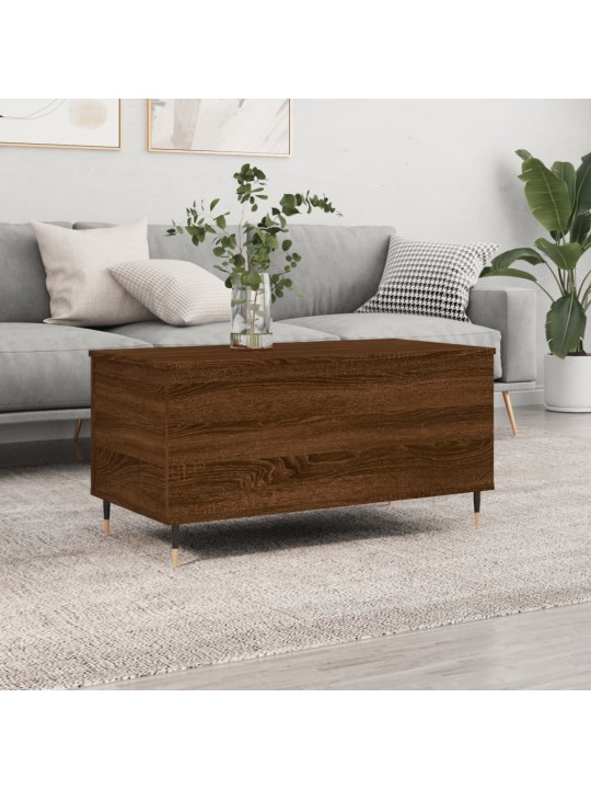 Konferenční stolek hnědý dub 90 x 44,5 x 45 cm kompozitní dřevo