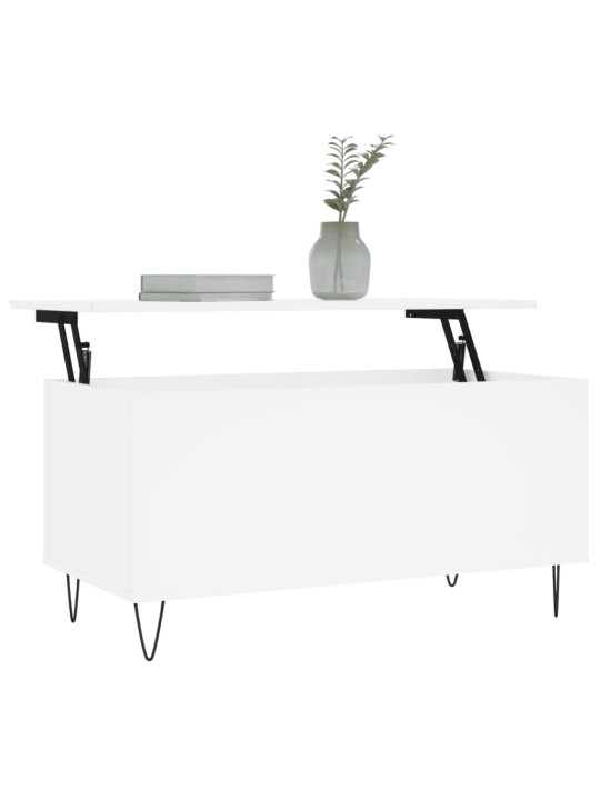 Konferenční stolek bílý 90 x 44,5 x 45 cm kompozitní dřevo