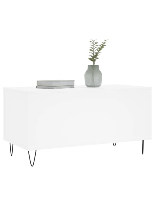 Konferenční stolek bílý 90 x 44,5 x 45 cm kompozitní dřevo